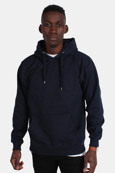 Basic Brand Hooded Genser Blue Navy