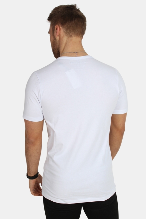 Jack & Jones Basic V-Neck T-skjorte S/S Opt White