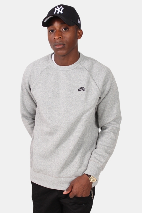 Nike  SB Icon Crew LS Fleece Genser Grey