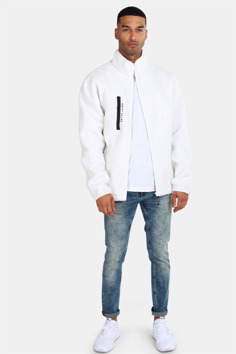 Sweet SKTBS Sherpa Zip Genser Off White