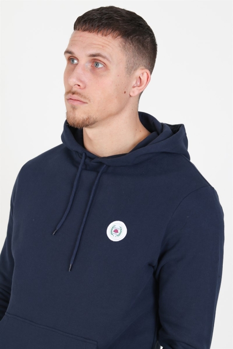 Woodbird Our Shaxy Patch Hoodie Navy