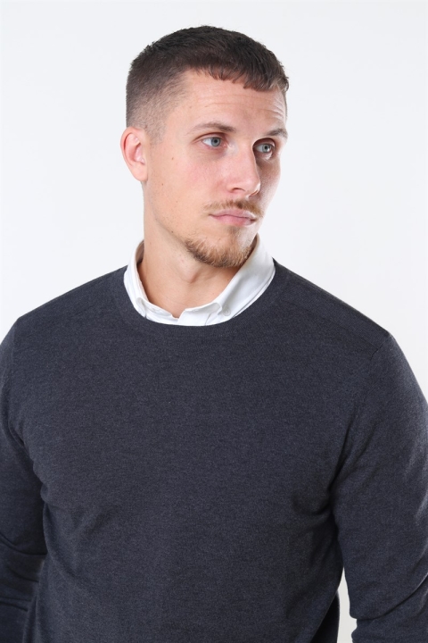 Selected Berg Crew Neck Antracit