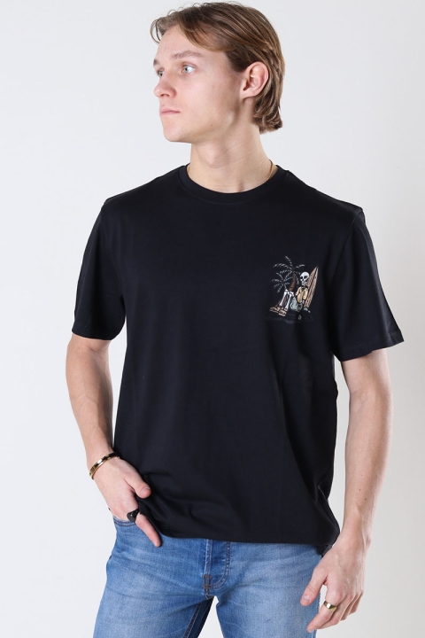 Clean Cut Copenhagen Trey Cotton Tee SS Black