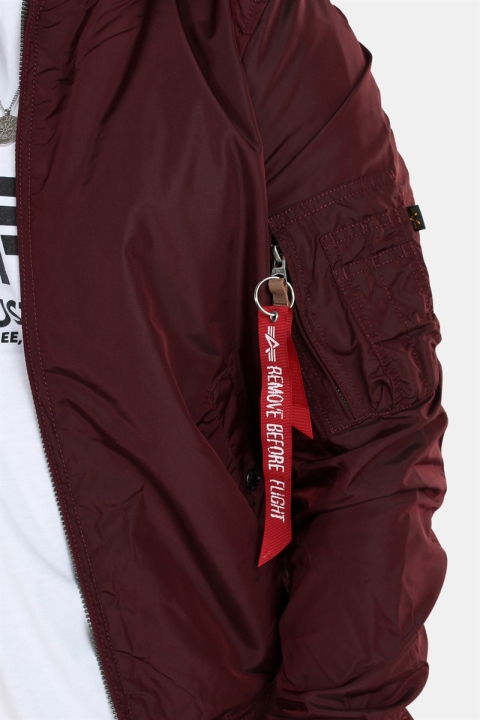 Alpha Industries MA-1 TT Jakke Dark Maroon