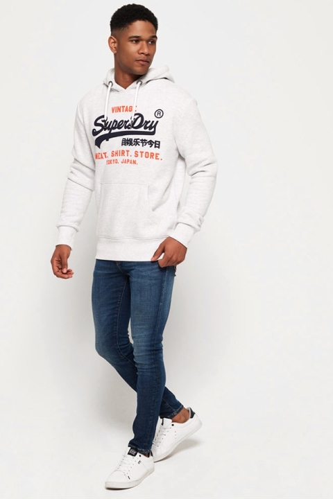 Superdry Sweatshirt Shop Duo Hoodie Ice Marl