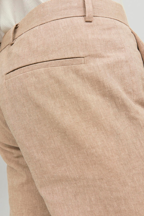 Jack & Jones Riviera Linen Trousers Beige