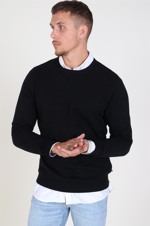 Jack & Jones Basic Knit Crew Neck Black