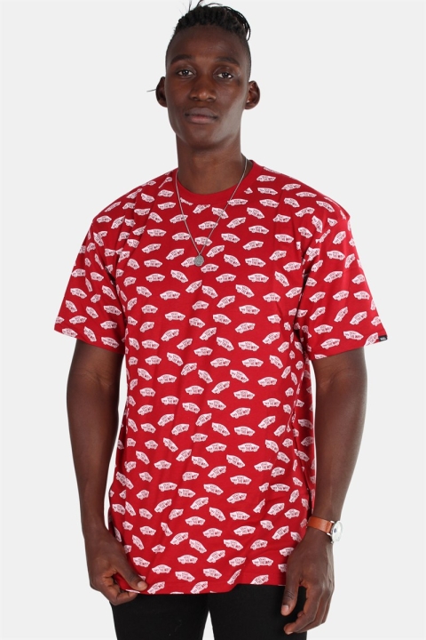 Vans Allover Distorted SS Cardinal T-shirt