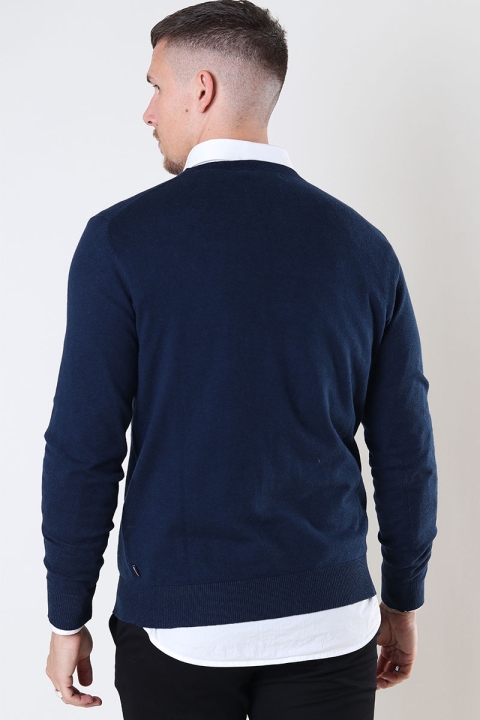 Jack & Jones EMIL KNIT CREW NECK Navy Blazer