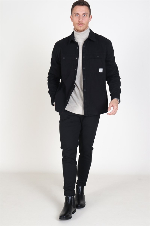 Only & Sons Gavin Twill Workwear Overshirt Black