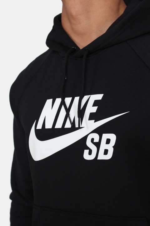 Nike SB Icon Hoodie Black/White 