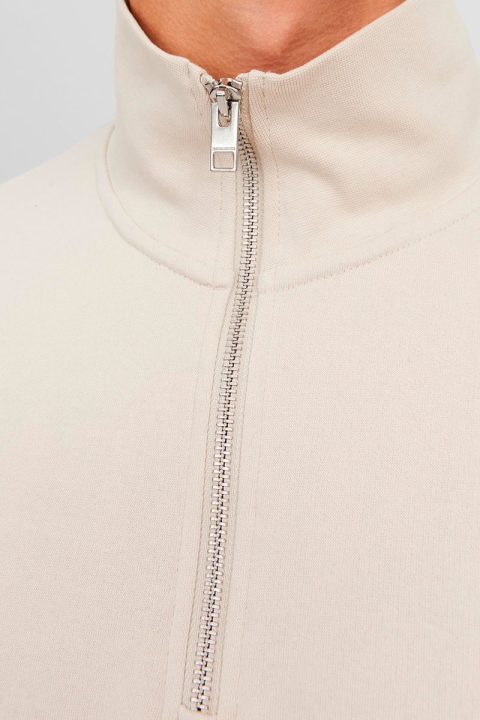 Jack & Jones Vesterbro Sweat Half Zip Moonbeam