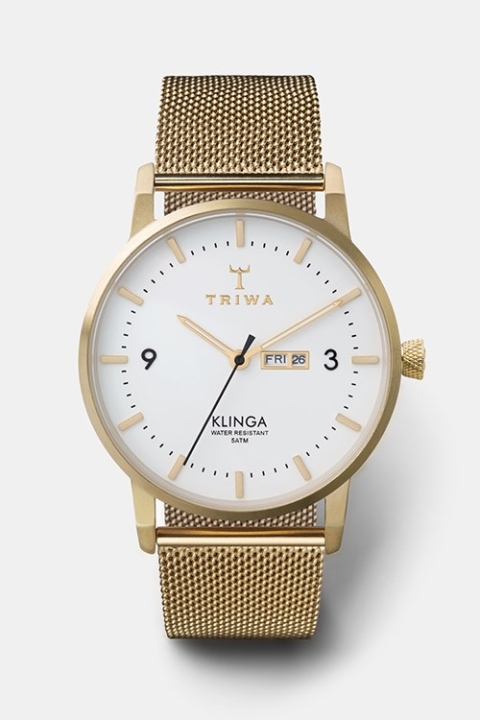 Triwa Ivory Klinga Klokke Gold Mesh