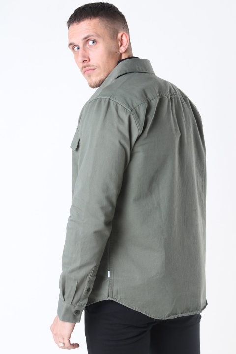 Woodbird Hoxen Work Overshirt Green