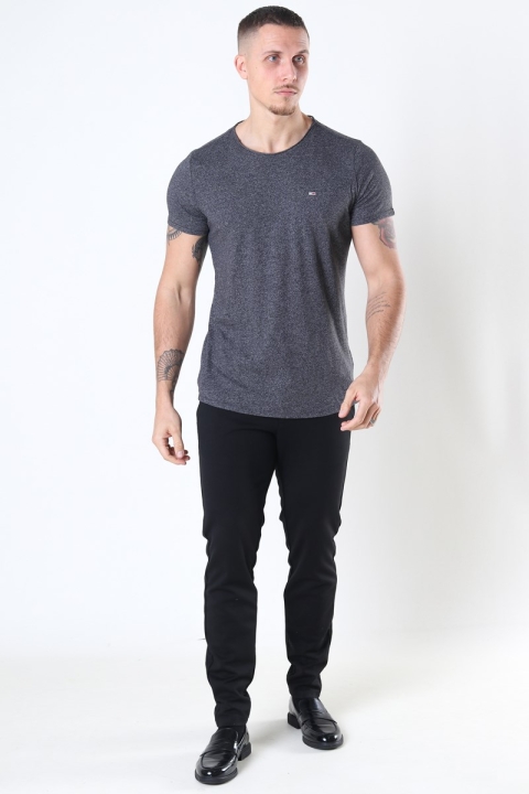 Tommy Jeans Slim Jaspe Crewneck T-shirt Black