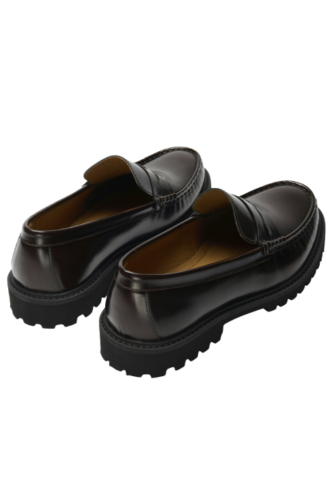 Selected Hugo Leather Plain Penny Loafer Demitasse