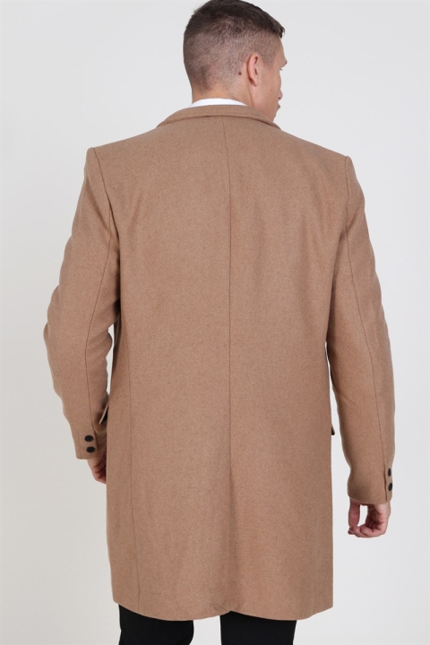 Only & Sons Julian Solid Wool Ullfrakk Camel