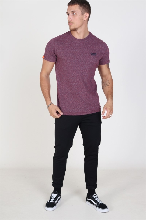 Superdry Vintage Embroidery T-skjorte Creek Red