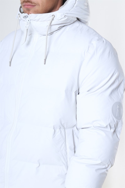 Rains Long Puffer Jakke Off White