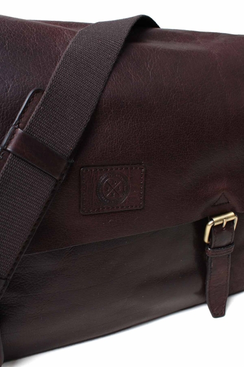 Saddler FinsbKlokkey Taske Dark Borwn 