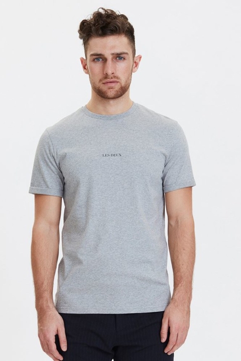 Les Deux Lens T-skjorte Grey Melange
