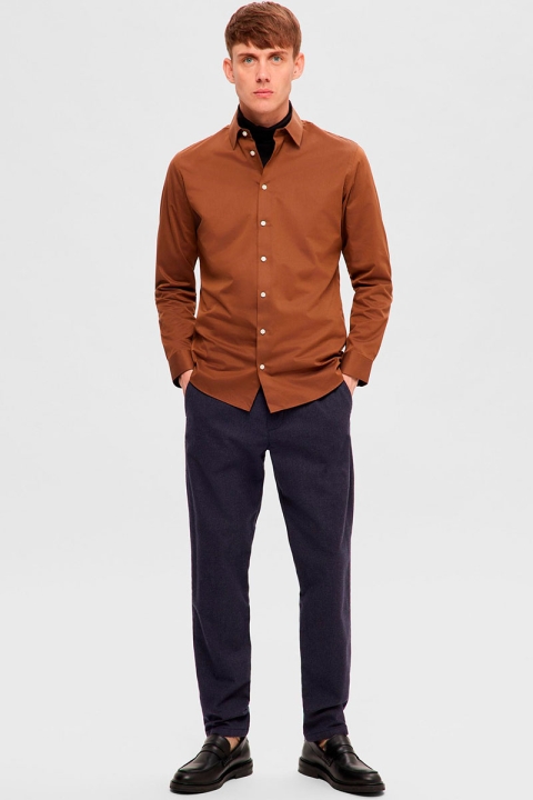 Selected Ethan Slim Shirt LS Dachshund