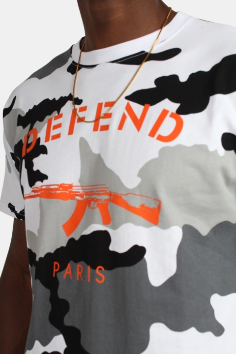 Defend Paris Paris T-skjorte Camo Black/White