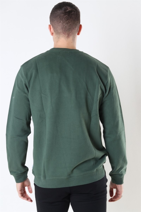 Woodbird Our Braxy Patch Crew Sweatshirt Army