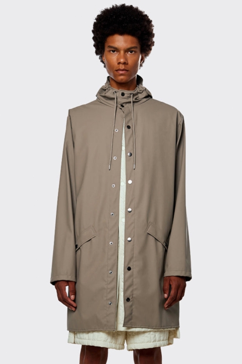 Rains Long Jacket 17 Taupe