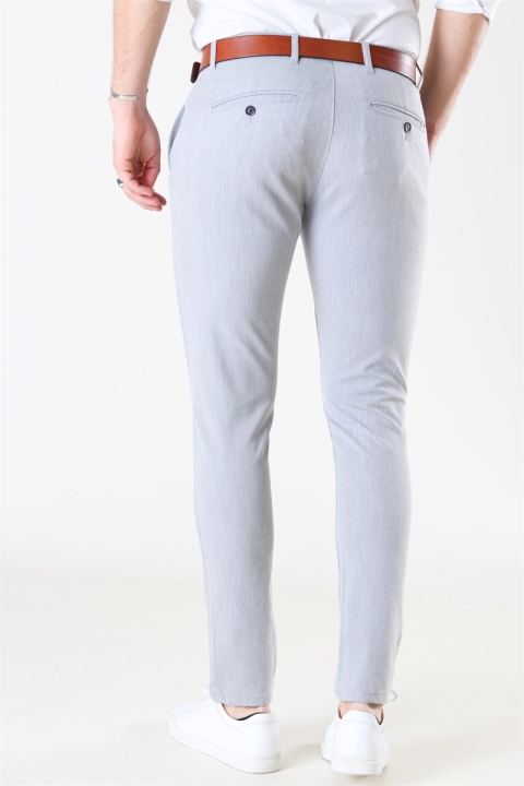 Solid Frederic Pants Light Grey Melange