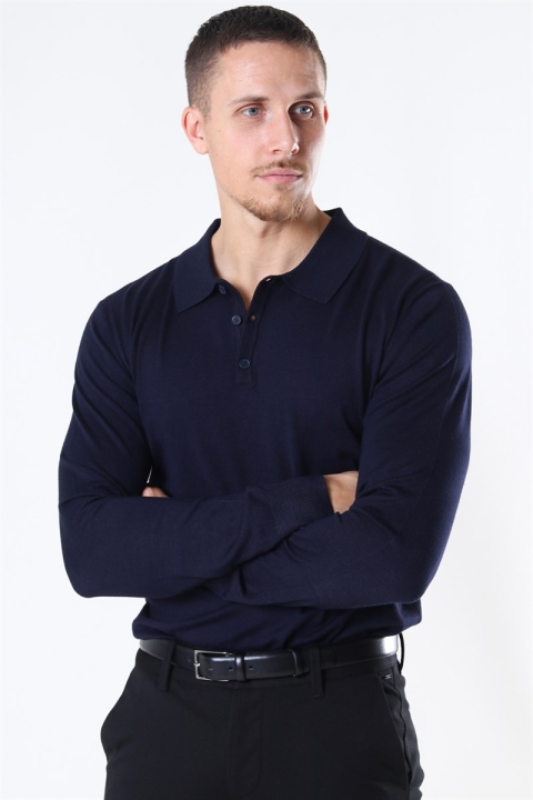 Jeff Acheletta Polo Strikke Navy