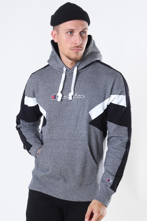 Champion Hooded Sweatshirt Darkgrey/black/white