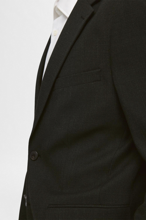 Selected Slim Oasis Linen Blazer Dark Green