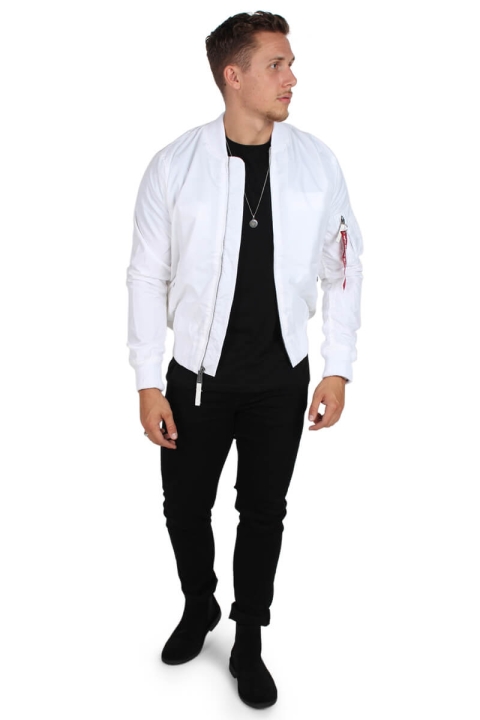 Alpha Industries MA-1 TT Bomber Jakke White