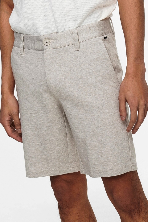 ONLY & SONS ONSMARK SHORTS MELANGE GW 8669 NOOS Chinchilla