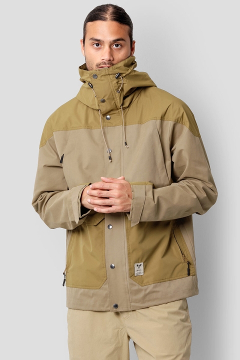 Fat Moose Malcom Mix Short Parka Khaki/Dark Khaki