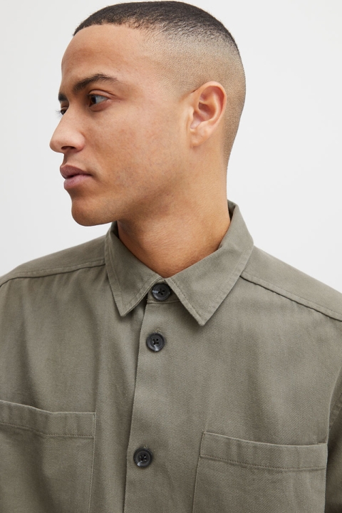 Solid Fidel Overshirt Dusty Olive