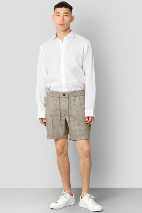 Clean Cut Copenhagen Jamie Cotton Linen Shirt LS White