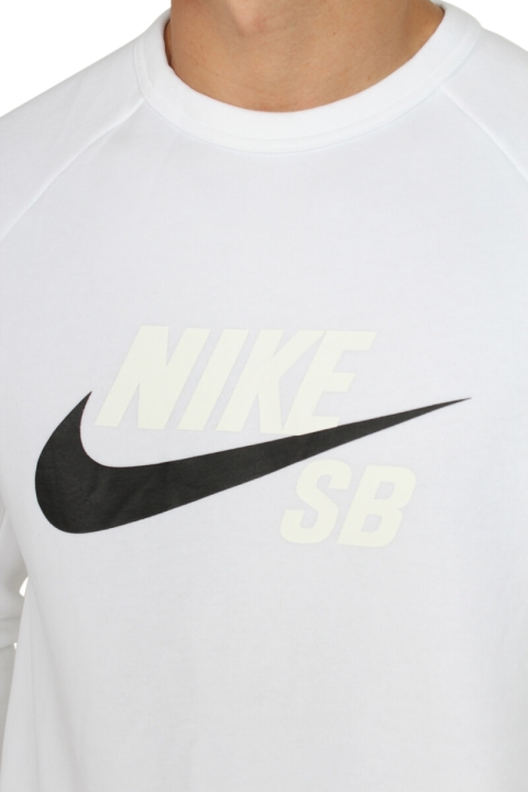 Nike SB Icon Crewneck Genser White