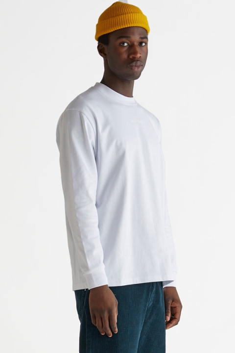 Woodbird Hanes Base L/S Tee White