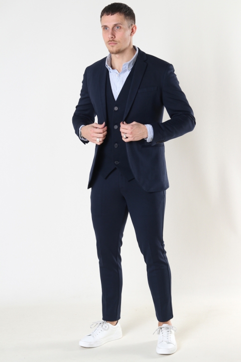 Jack & Jones PHIL JERSEY BLAZER Dark Navy SUPER SLIM FIT