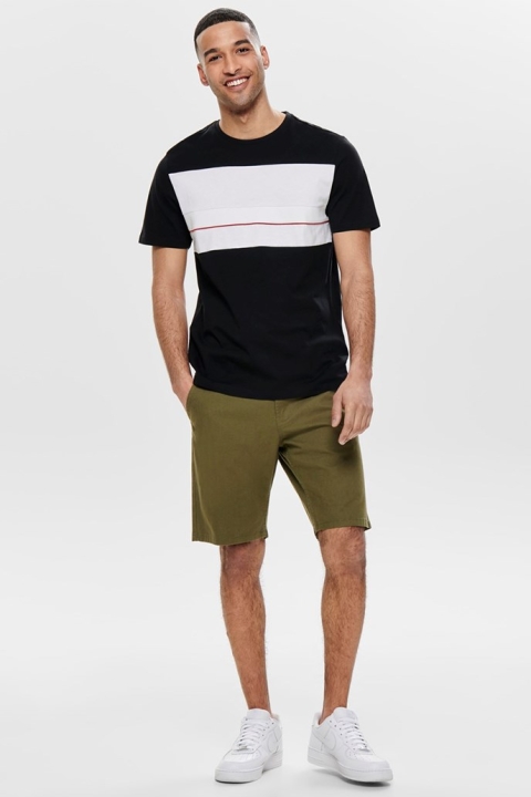 Only & Sons Lemar SS T-skjorte Black