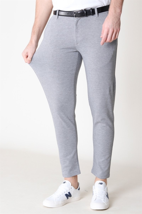 Solid Dave Barro Pants Grey Melange