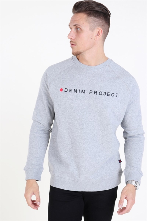 Denim Project Logo Crew Grey