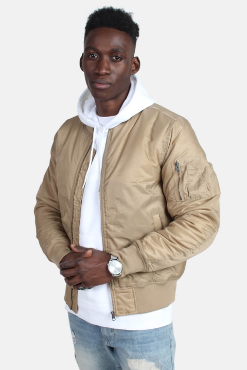 Urban Classics Bomber jakke Beige