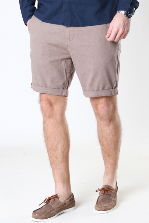Selected SLHCOMFORT-LUTON FLEX SHORTS W NOOS Petrified Oak MIXED WITH BUGEE
