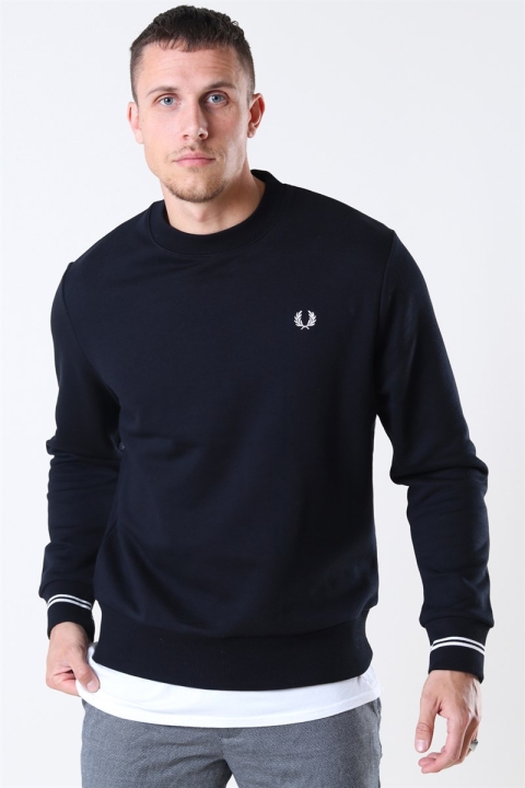 Fred Perry Crew Neck Sweatshirt Black