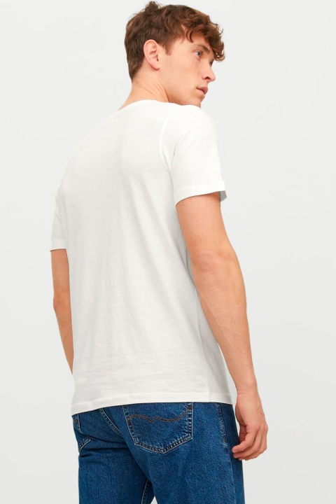 Jack & Jones JJELOGO TEE SS O-NECK 2 COL SS23 SN Cloud Dancer