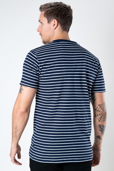 Kronstadt Timmi Organic/Recycled striped tee Navy / White