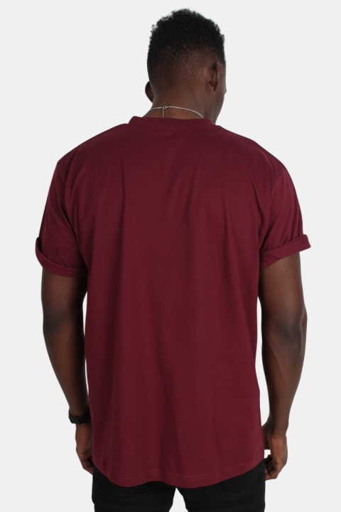 Basic Brand Oversize Tee Burgundy